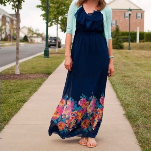 Floral Maxi Dress - Picture 1 of 5